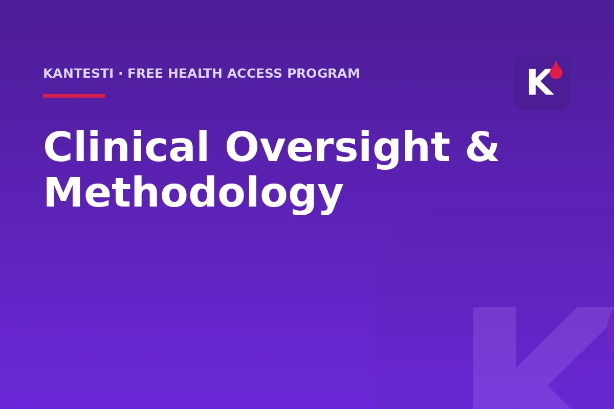 Clinical Oversight of AI Blood Test Interpretation Methodology Qualified doctor providing clinical oversight of the AI blood test interpretation methodology